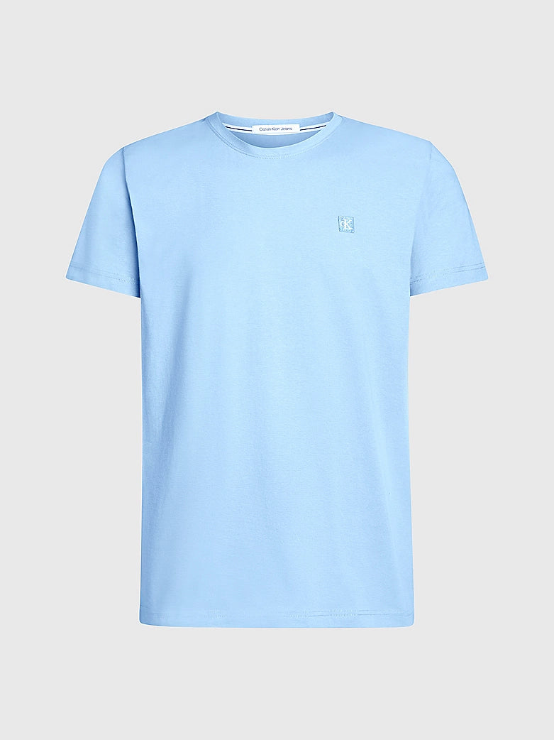 Calvin Klein Monogram Badge Tee Dusk Blue