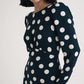 Nobody's Child Sally Midi Dress Black Polka Dot