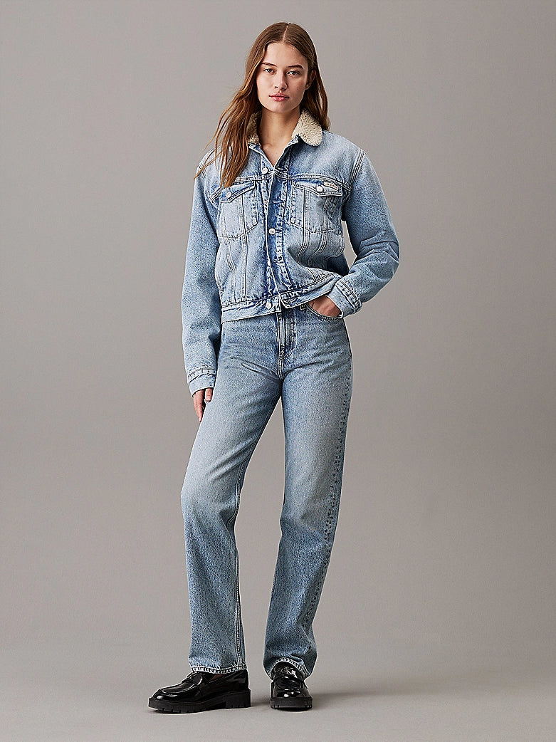 Calvin Klein Jeans High Rise Straight Light Denim