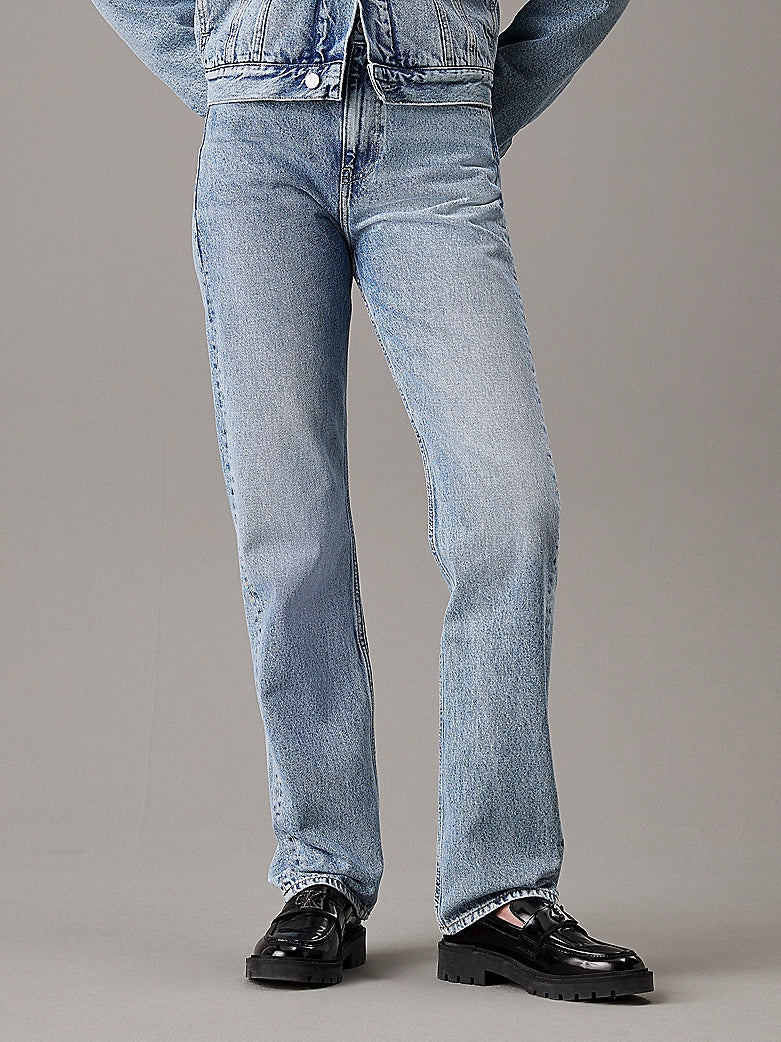 Calvin Klein Jeans High Rise Straight Light Denim