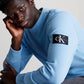 Calvin Klein Monogram Badge Sweatshirt Dusk Blue