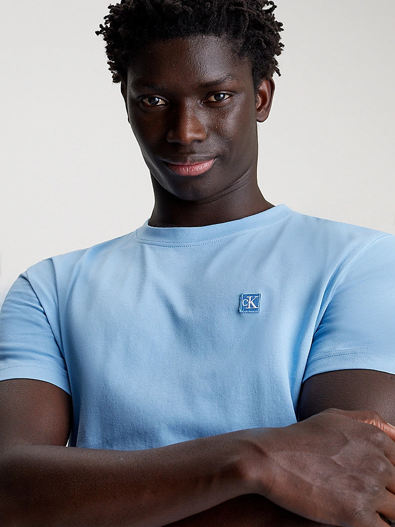 Calvin Klein Monogram Badge Tee Dusk Blue