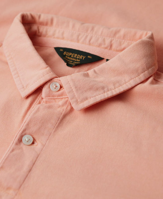 Superdry Studios Jersey Polo Sweet Peach Pink