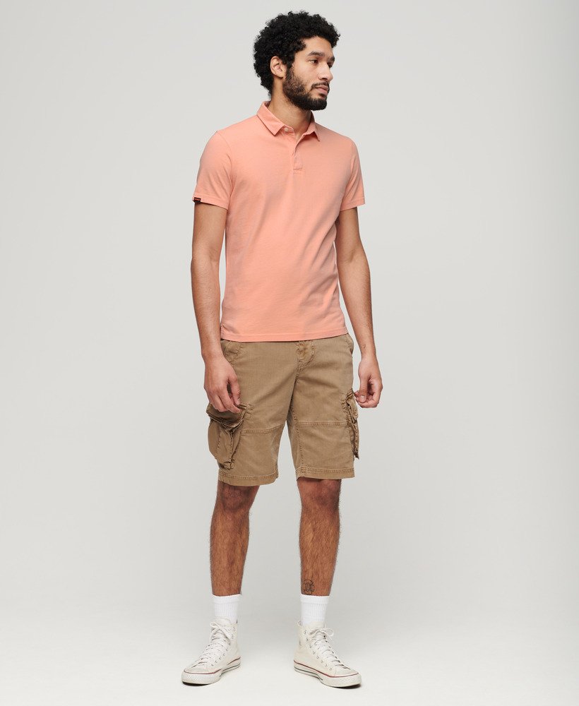 Superdry Studios Jersey Polo Sweet Peach Pink