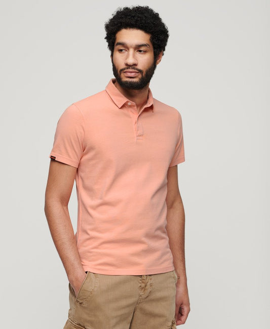 Superdry Studios Jersey Polo Sweet Peach Pink