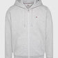 Tommy Jeans Zip Thru Hoodie Light Grey