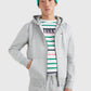 Tommy Jeans Zip Thru Hoodie Light Grey