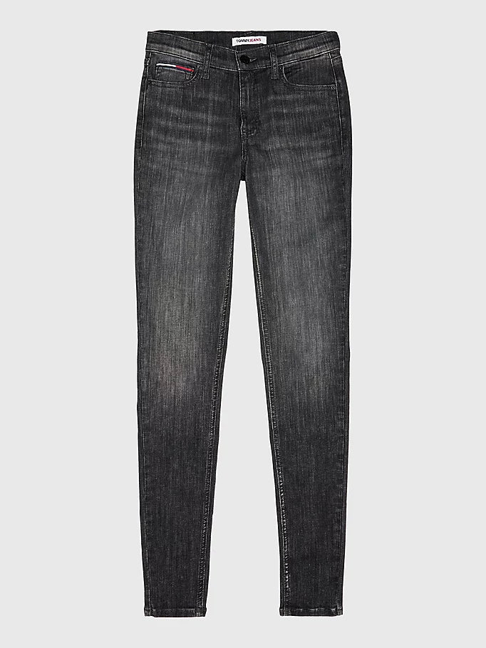 Tommy Jeans Nora Mid Rise Skinny Distresssed Grey