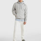 Tommy Jeans Flag Patch Hoodie Light Grey