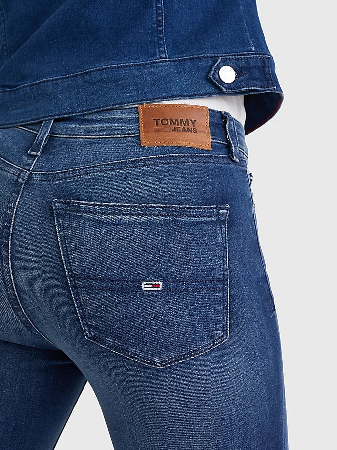 Tommy Jeans Nora Mid Rise Skinny Niceville Mid Blue