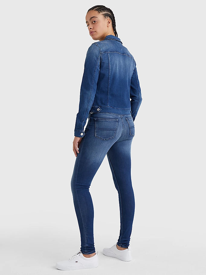 Tommy Jeans Nora Mid Rise Skinny Niceville Mid Blue